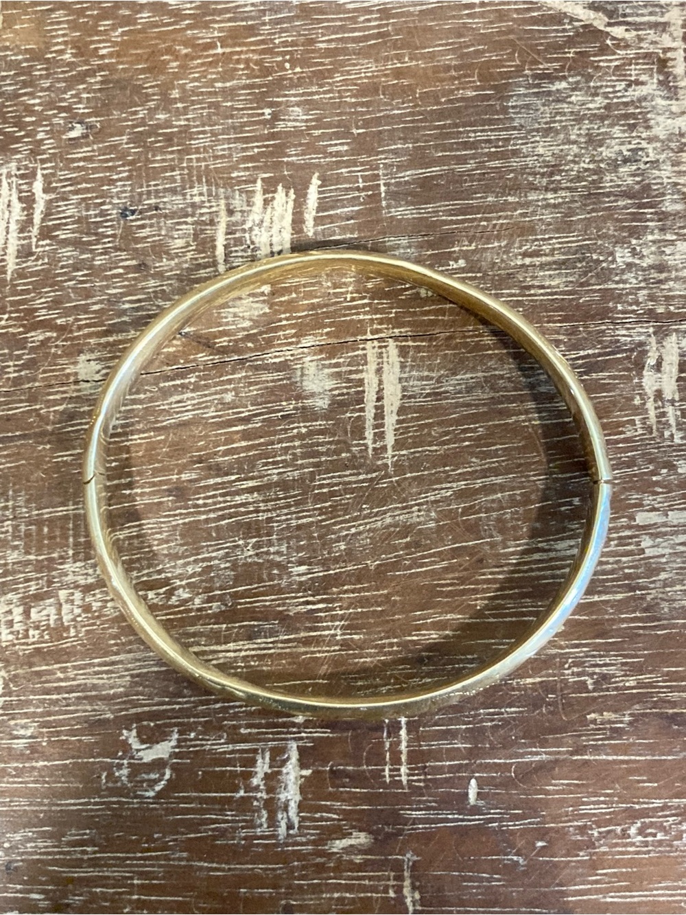 14k Gold Hinged Bangle Bracelet 7 Grams Scrap Broken Jewelry - Picture 3 of 17
